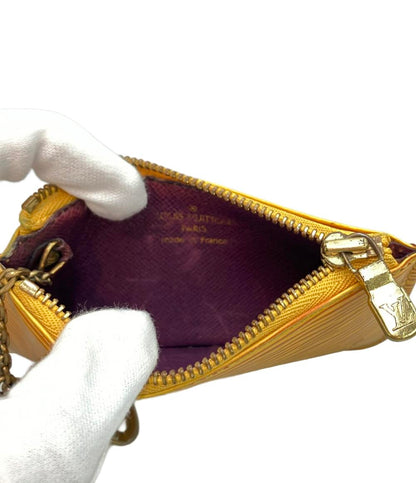 LOUIS VUITTON コインケース カラビナ付き ポシェットクレ エピ M63809 レディース メンズ ルイ・ヴィトン