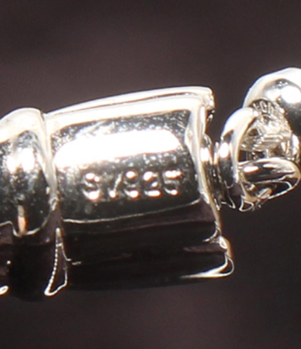 美品 ネックレス SV925 湖水パール6×8mm レディース