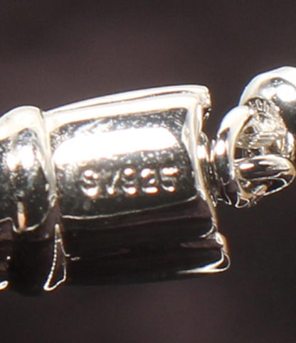 美品 ネックレス SV925 湖水パール6×8mm レディース