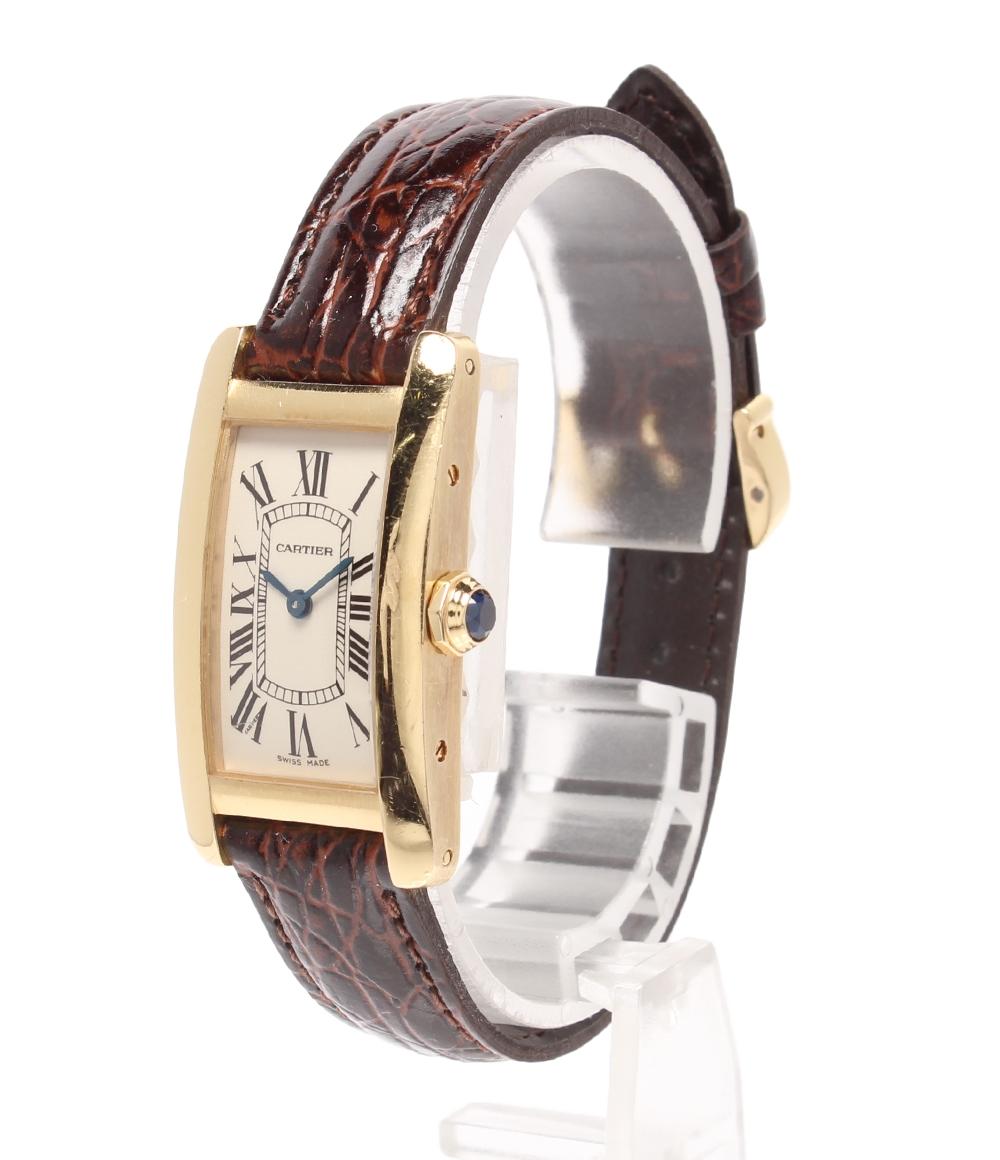 Cartier 腕時計 750 タンク アメリカン SM W2601556 レディース カルティエ