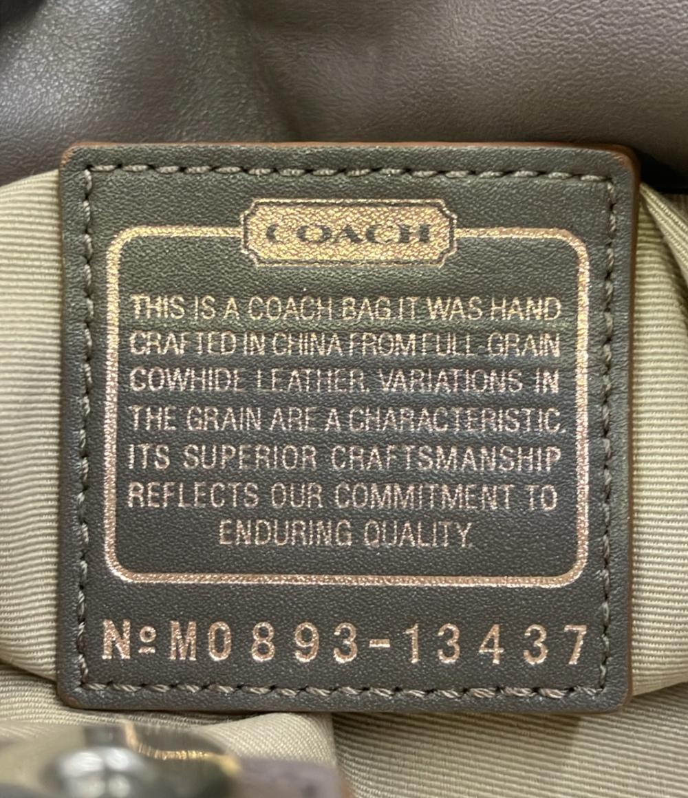 COACH トートバッグ ショルダーバッグ 肩掛け パーカー サッチェル 13437 レディース コーチ