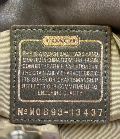 COACH トートバッグ ショルダーバッグ 肩掛け パーカー サッチェル 13437 レディース コーチ