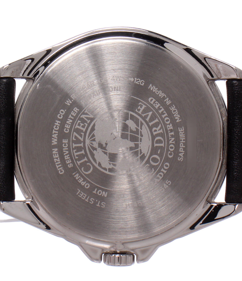 CITIZEN 腕時計 ソーラー電波 ブラック H145-S073545 メンズ シチズン