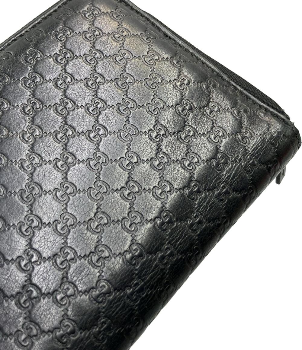 GUCCI ラウンドファスナー長財布 マイクログッチシマ 322819 2091