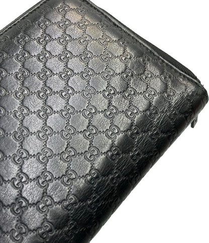 GUCCI ラウンドファスナー長財布 マイクログッチシマ 322819 2091 メンズ グッチ