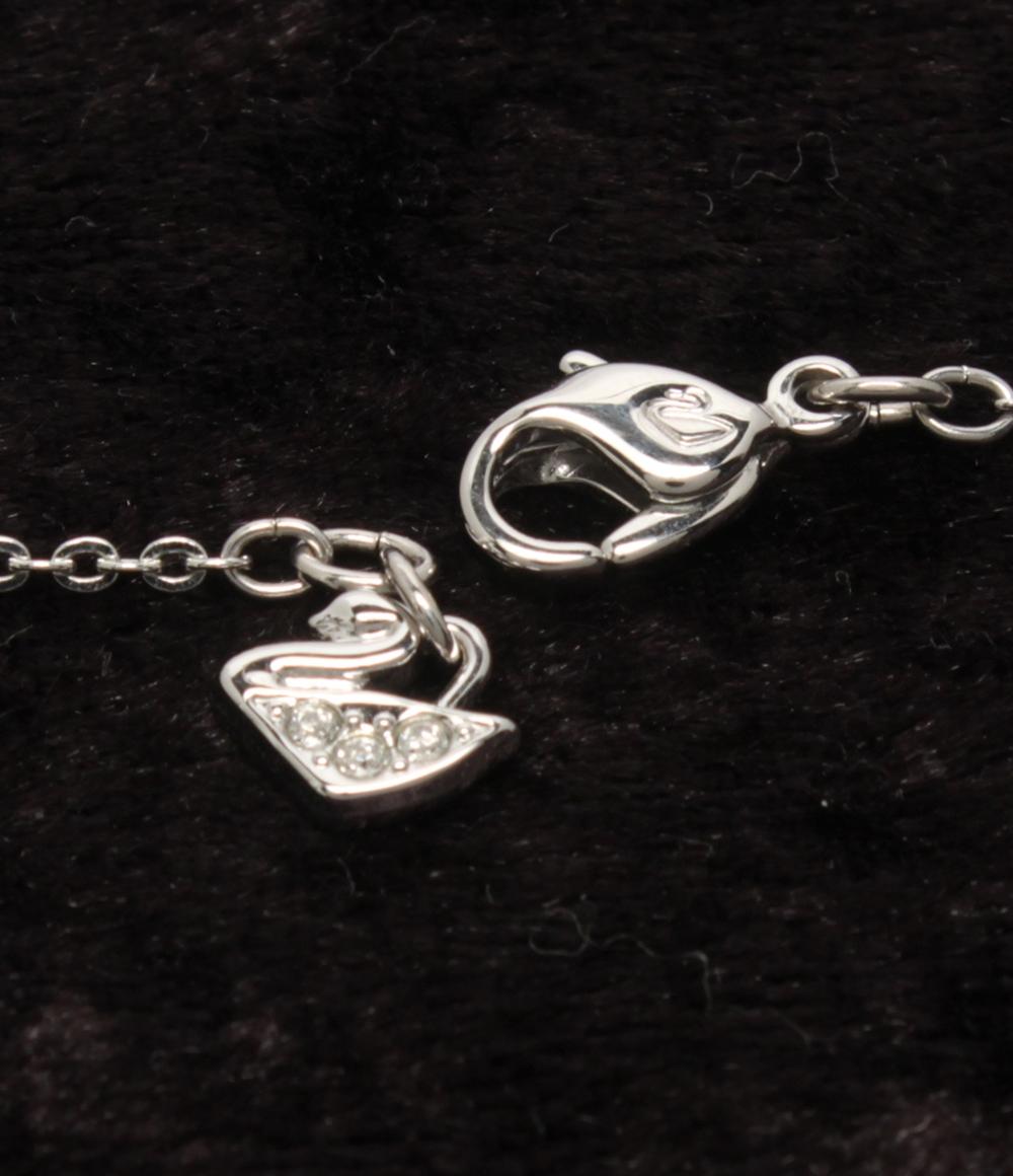 美品 SWAROVSKI ネックレス フラワーモチーフ レディース スワロフスキー