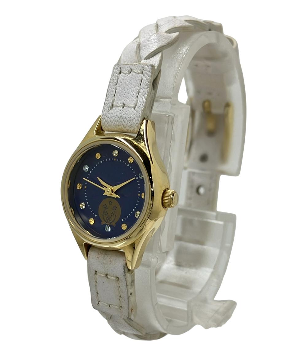 腕時計 クオーツ ネイビー レディース