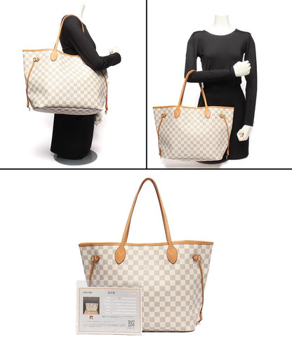 LOUIS VUITTON トートバッグ ショルダーバッグ 肩掛け ネヴァーフルMM ダミエアズール N51107 レディース ルイ・ヴィトン