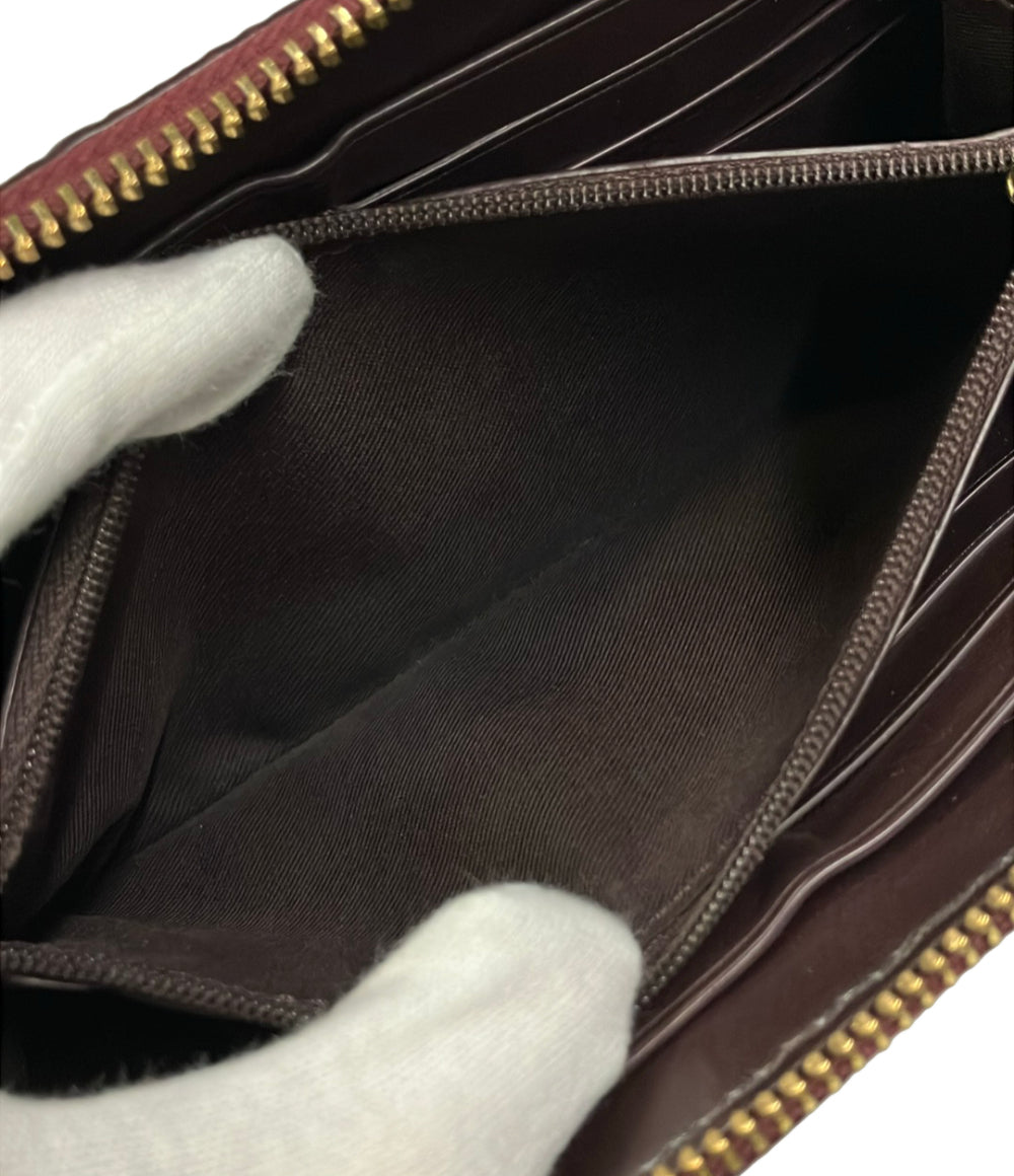 COACH ラウンドファスナー長財布 ミニシグネチャー レディース コーチ
