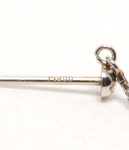 ピアス Pt900 タンザナイト トルマリン レディース