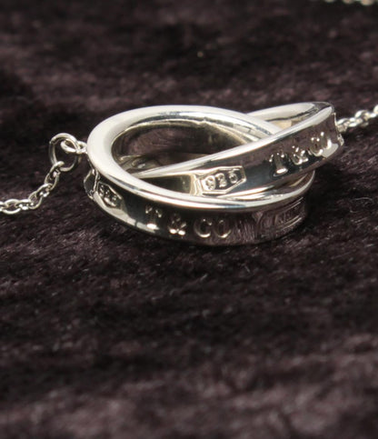 美品 ティファニー ネックレス SV925 1837 ダブルサークル レディース TIFFANY&Co.