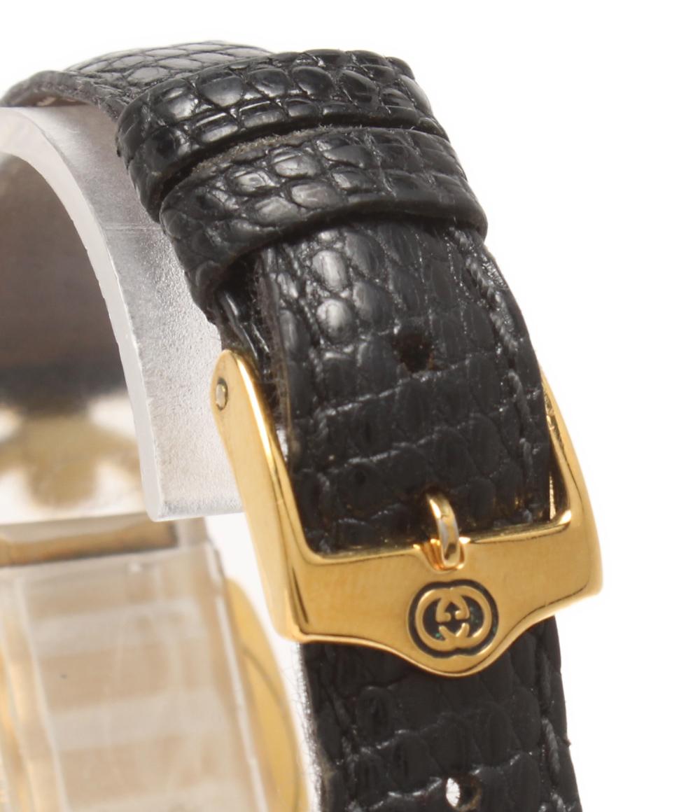 GUCCI 腕時計 ホースビット クオーツ ブラック 6300L レディース