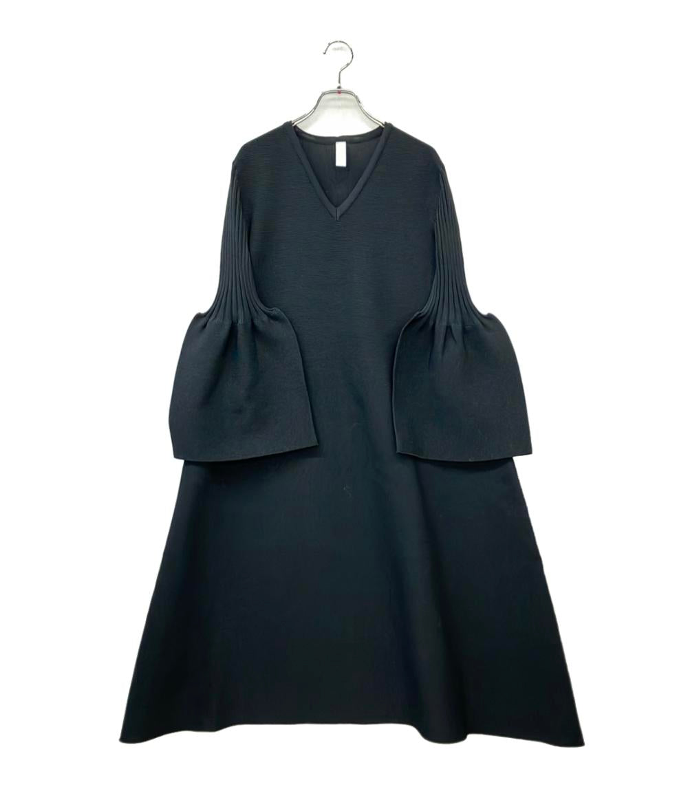 美品 CFCL 長袖ワンピース POTTERY GLITTER LONG BELL SLEEVE FLARE DRESS ベルスリーブ フレアドレス CF006KH136 レディース SIZE 1 (S)