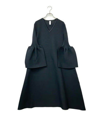 美品 CFCL 長袖ワンピース POTTERY GLITTER LONG BELL SLEEVE FLARE DRESS ベルスリーブ フレアドレス CF006KH136 レディース SIZE 1 (S)