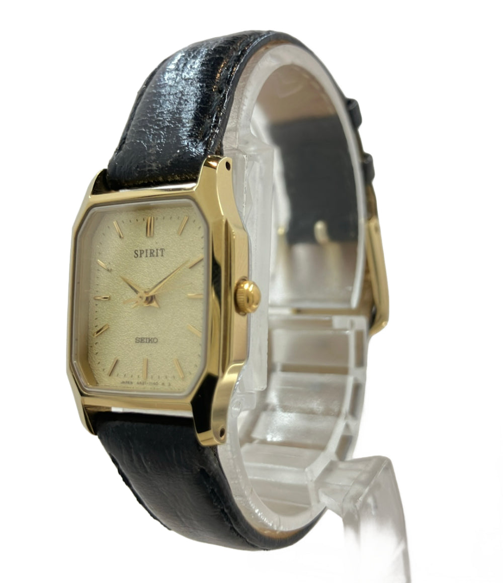 SEIKO 腕時計 スピリット クオーツ ゴールド 4N21-5180 レディース セイコー