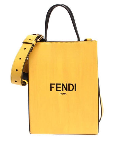 フェンディ 2wayレザーショルダーバッグ ゴールド金具 ショッピングバッグ カーフ 7VA512 ADP6 ユニセックス FENDI