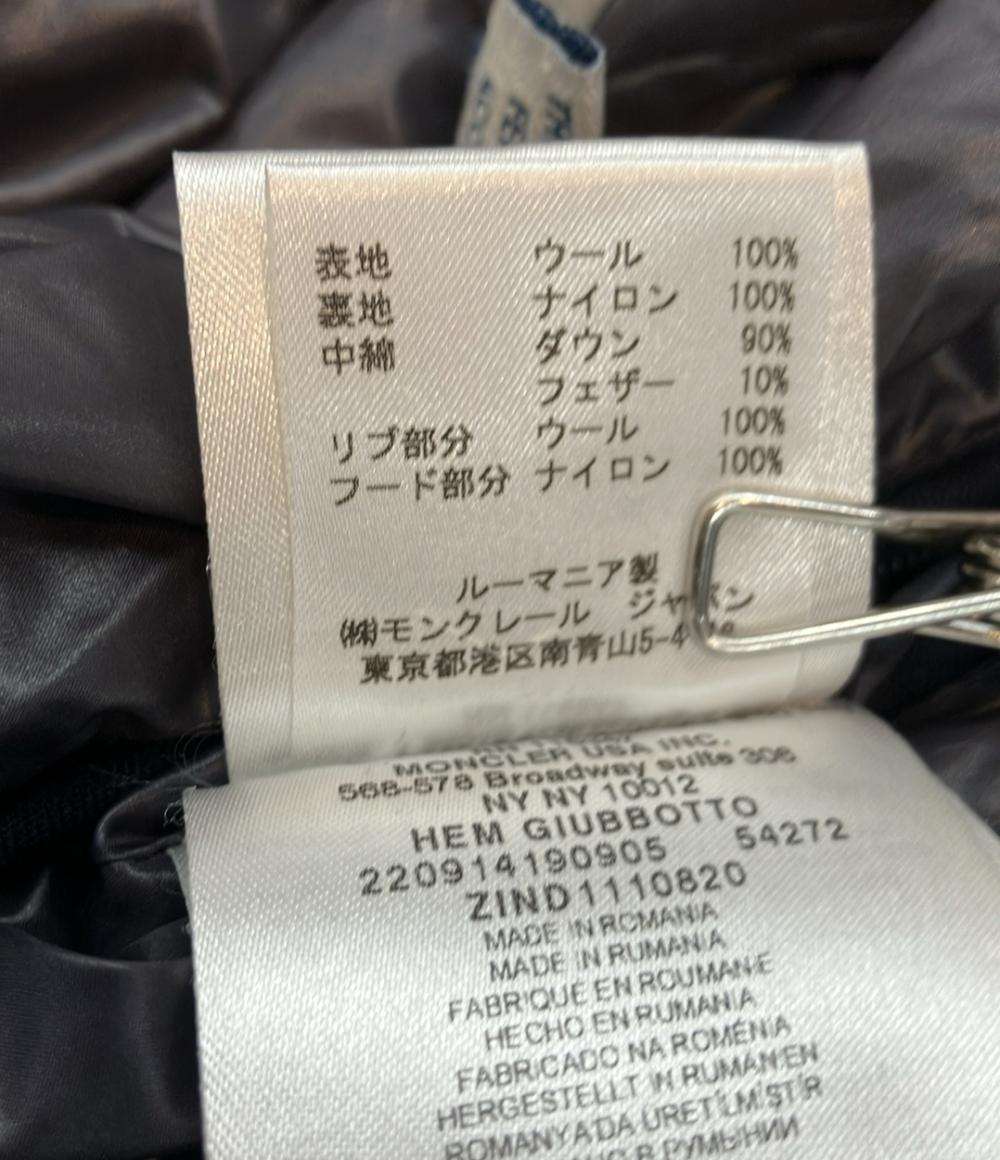 MONCLER ダウンジャケット 2WAY仕様 スナップボタン ダブルジップ 袖ファスナー着脱可能 ベスト HEM 112-091-41909-05 メンズ SIZE 2 (M)