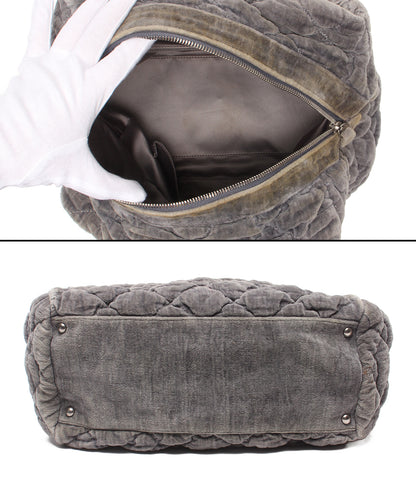 訳あり CHANEL チェーントートバッグ シルバー金具 バブルキルト 2番台 レディース シャネル