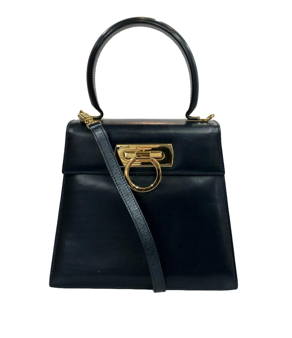 Salvatore Ferragamo 2wayハンドバック ショルダーバッグ ワンハンドル 斜め掛け ガンチーニ レディース サルバトーレフェラガモ