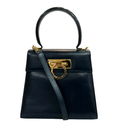 Salvatore Ferragamo 2wayハンドバック ショルダーバッグ ワンハンドル 斜め掛け ガンチーニ レディース サルバトーレフェラガモ