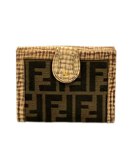 FENDI 二つ折り財布 Wホック ズッカ レディース フェンディ