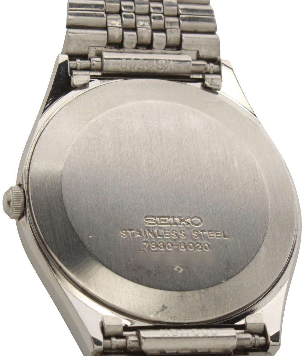 SEIKO 腕時計 クオーツ シルバー 7830-8020 メンズ セイコー
