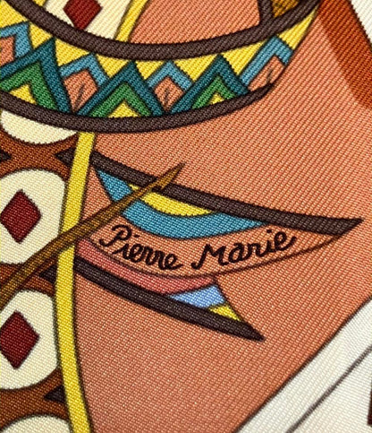 HERMES スカーフ シルク100% カレ90 DAME DE COEUR A VOUS L'HONNEUR レディース エルメス