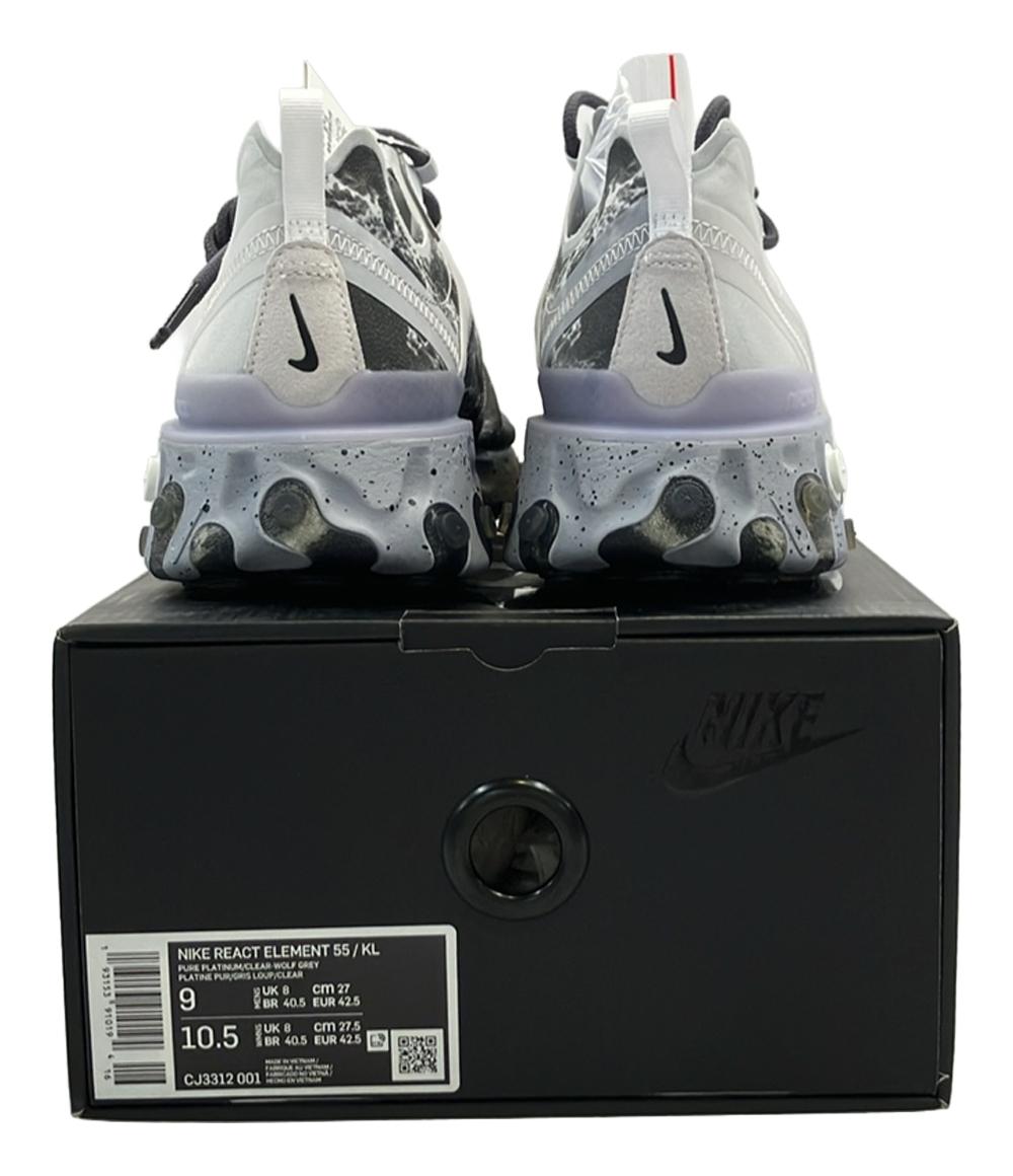 美品 ナイキ ローカットスニーカー REACT ELEMENT 55 KL CJ3312-001 メンズ SIZE 27.0 (L) NIKE