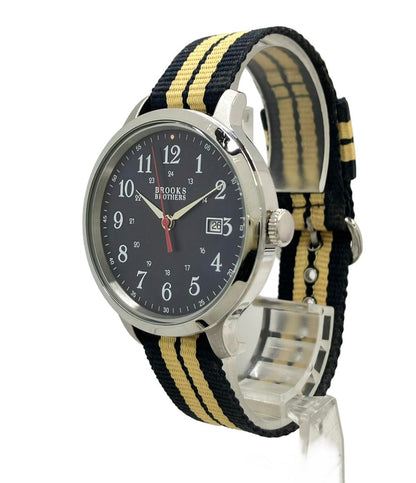 Brooks Brothers 腕時計 クオーツ ネイビー メンズ ブルックスブラザーズ