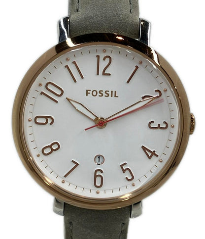 FOSSIL 腕時計 クオーツ ホワイト レディース フォッシル