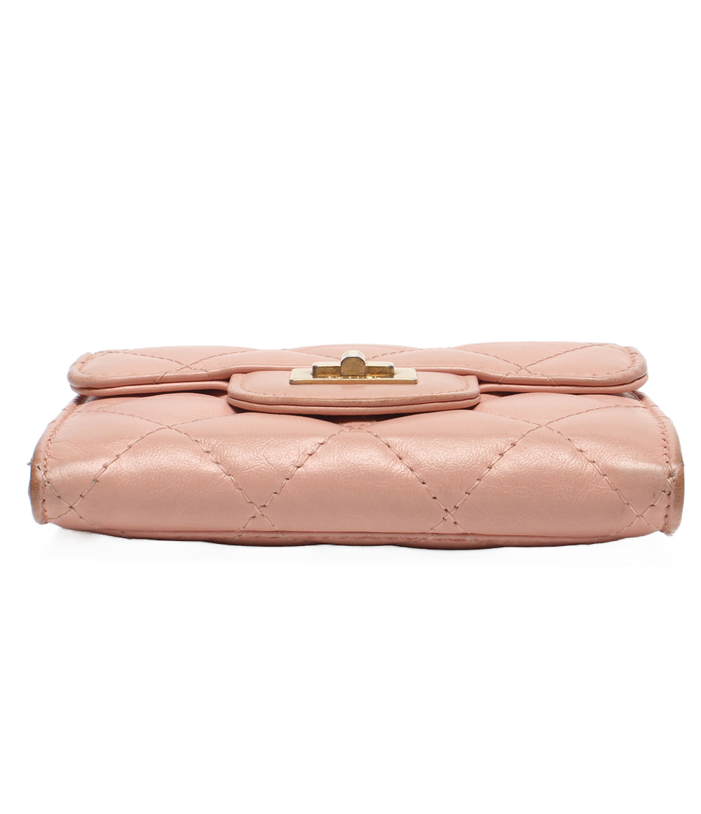 CHANEL カードケース ゴールド金具 マトラッセ 2.55 レディース シャネル