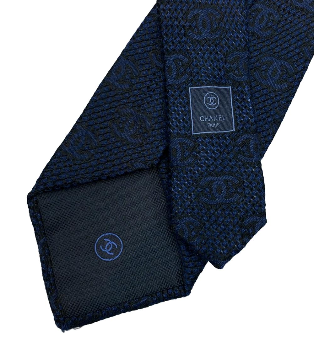 CHANEL ネクタイ シルク カシミア ココマーク メンズ シャネル