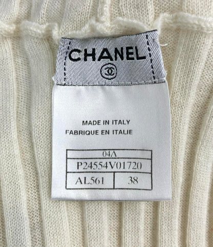 CHANEL ハイネックニット カシミヤ100% 2004年秋冬コレクション ヴィンテージ品 P24554V01720 レディース SIZE 38 (M) シャネル