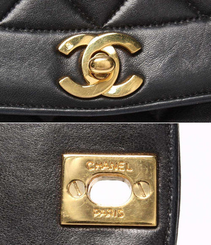 CHANEL チェーンショルダーバッグ ダイアナ 25 ラムスキン 2番台 ゴールド金具 シングルフラップ シングルチェーン マトラッセ レディース シャネル