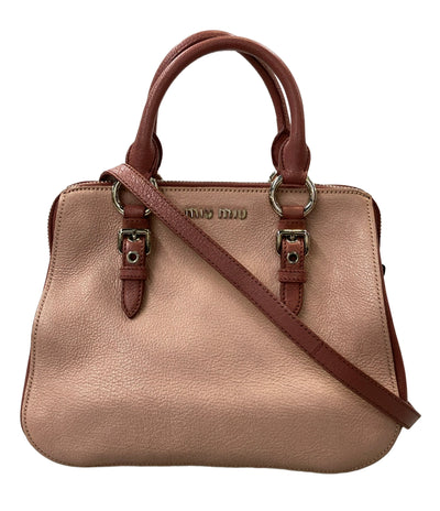 Miu Miu 2WAYハンドバッグ ショルダーバッグ マドラス レディース ミュウ ミュウ