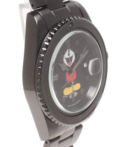 美品 JAM HOME MADE Disney 腕時計 number (N)ine ×jam home made×Disneyコラボ クオーツ ブラック レディース メンズ ジャムホームメイド ディズニー
