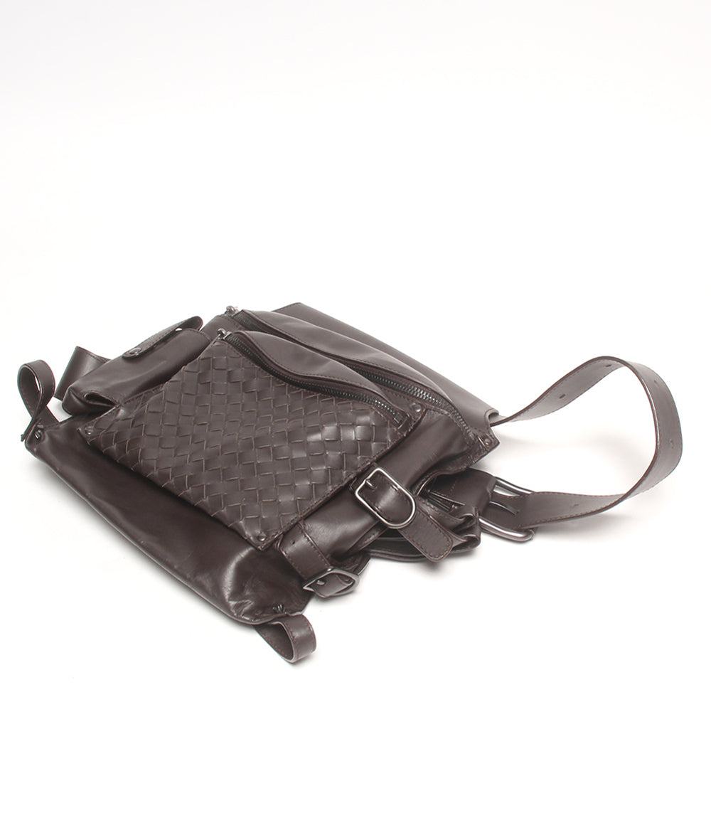 美品 BOTTEGA VENETA ウエストバッグ ウエストポーチ ボディバッグ イントレチャート 121604 V4651 2040 メンズ レディース ボッテガ・ヴェネタ