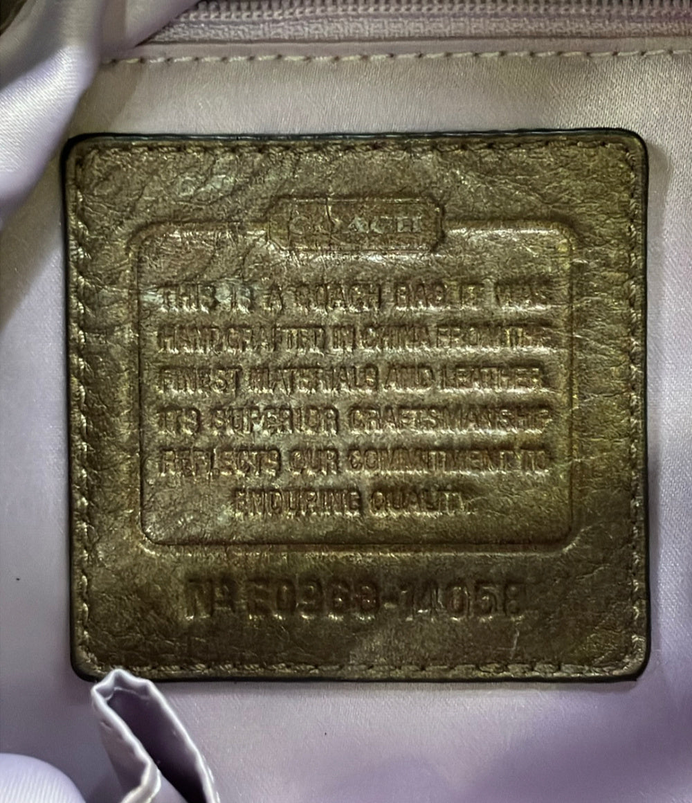 COACH 2wayハンドバッグ ショルダーバッグ オプアート 14058 レディース コーチ