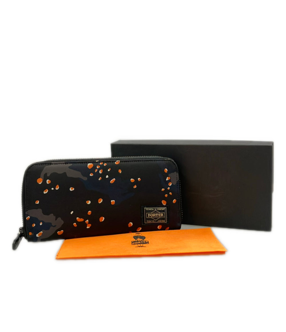 ポーター ラウンドファスナー長財布 PS CHIP CAMO レディース メンズ PORTER PORTER ラウンドファスナー長財布 PS CHIP CAMO レディース メンズ