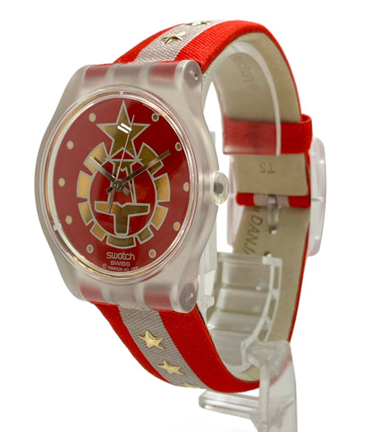 Swatch 腕時計 007コラボ ゲオルギー・コスコフモデル クオーツ レッド メンズ スウォッチ
