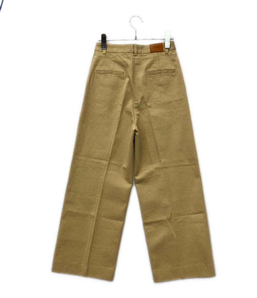 美品 HERMES タックデニムパンツ 07-7402 レディース SIZE 34 (XS) エルメス