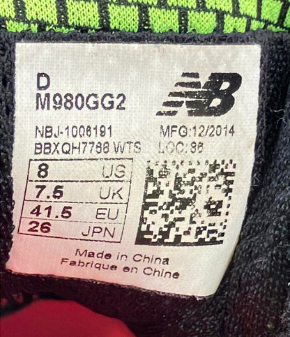 NEW BALANCE ローカットスニーカー M980GG2 メンズ SIZE 26.0 (M) ニューバランス