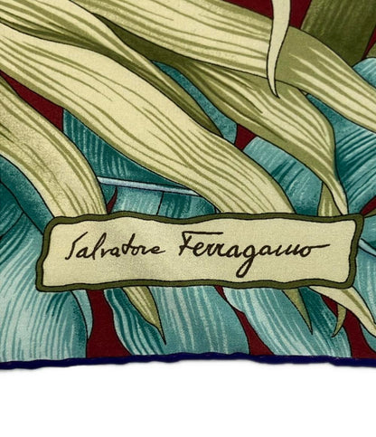 美品 Salvatore Ferragamo スカーフ シルク100% レディース サルヴァトーレフェラガモ