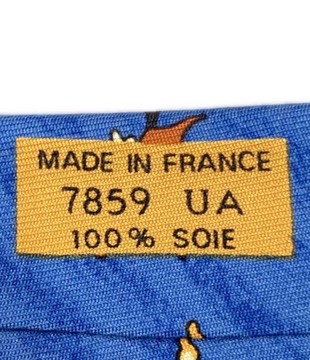 HERMES ネクタイ シルク100% メンズ エルメス