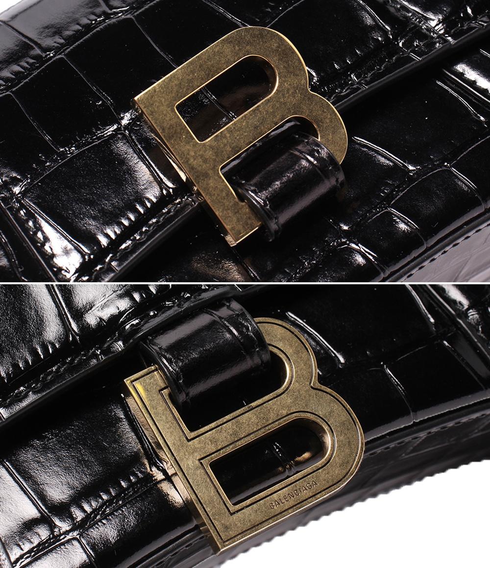 美品 BALENCIAGA 2wayショルダーバッグ ハンドバッグ 斜め掛け アワーグラス XS レディース バレンシアガ