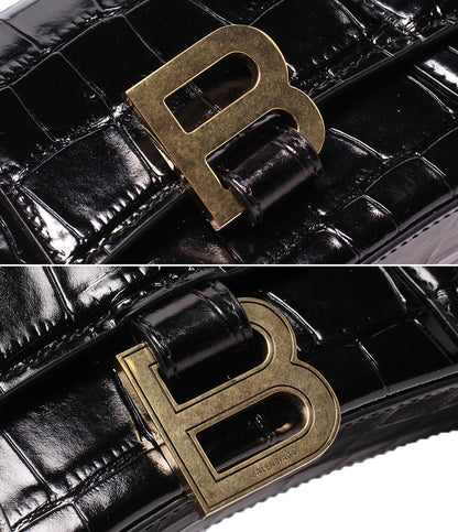 美品 BALENCIAGA 2wayショルダーバッグ ハンドバッグ 斜め掛け アワーグラス XS レディース バレンシアガ