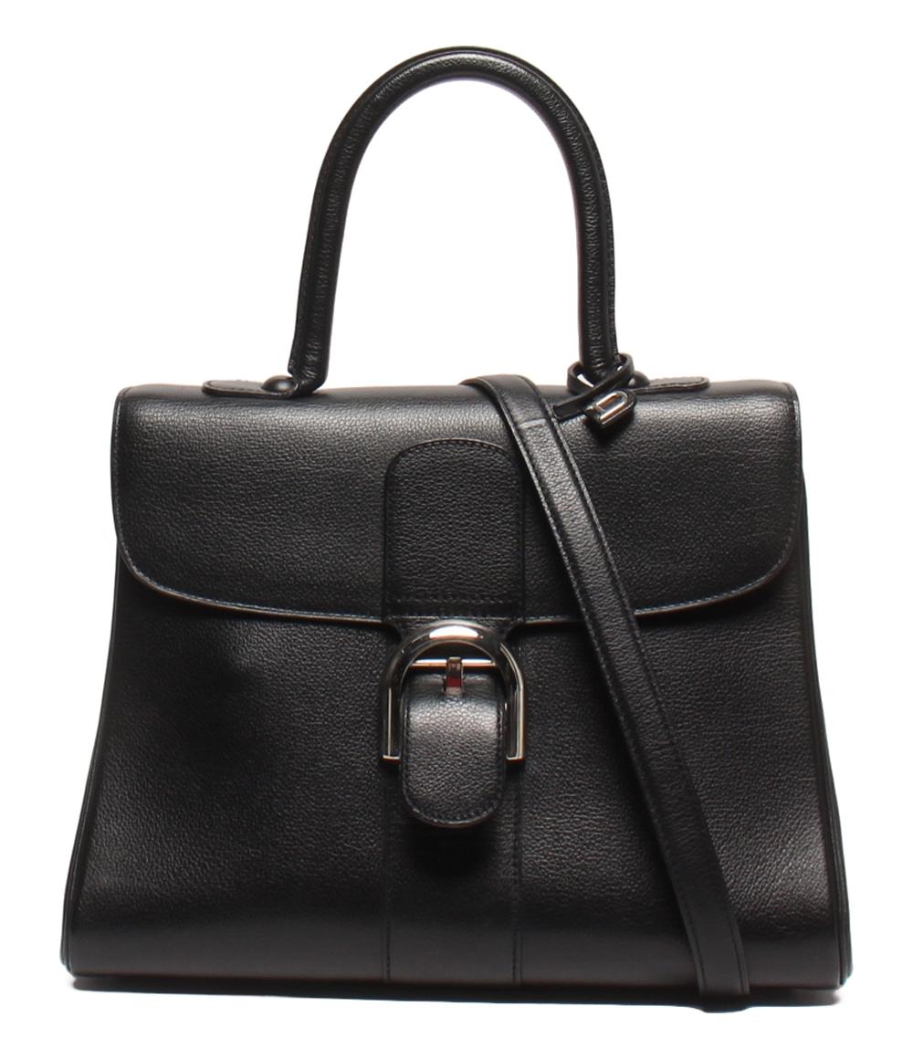 DELVAUX 2wayハンドバッグ ショルダーバッグ 斜め掛け シルバー金具 ブリヨンMM レディース デルヴォー