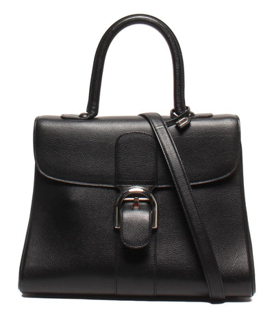 DELVAUX 2wayハンドバッグ ショルダーバッグ 斜め掛け シルバー金具 ブリヨンMM レディース デルヴォー