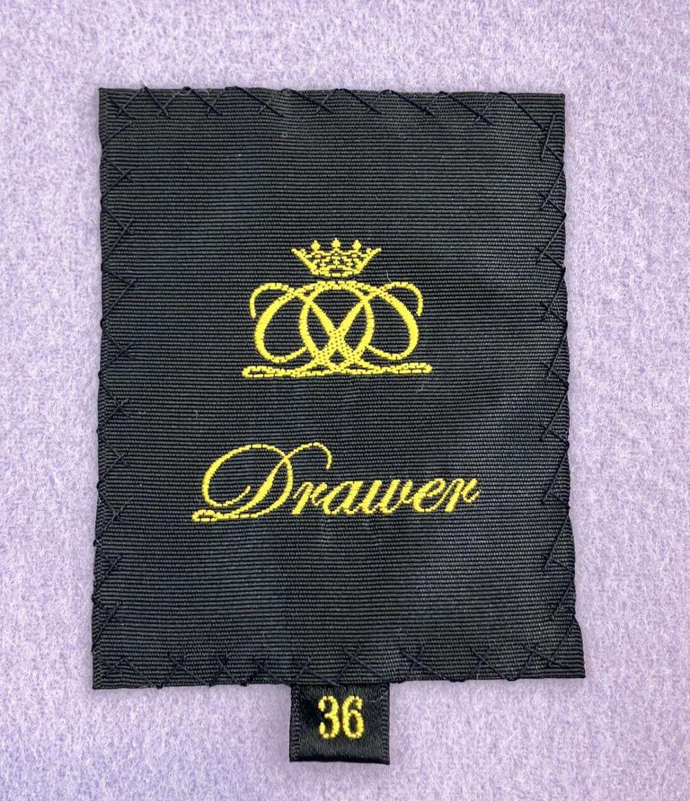 Drawer ロングコート ベルト付き 6525-299-0834 レディース SIZE 36 ドゥロワー
