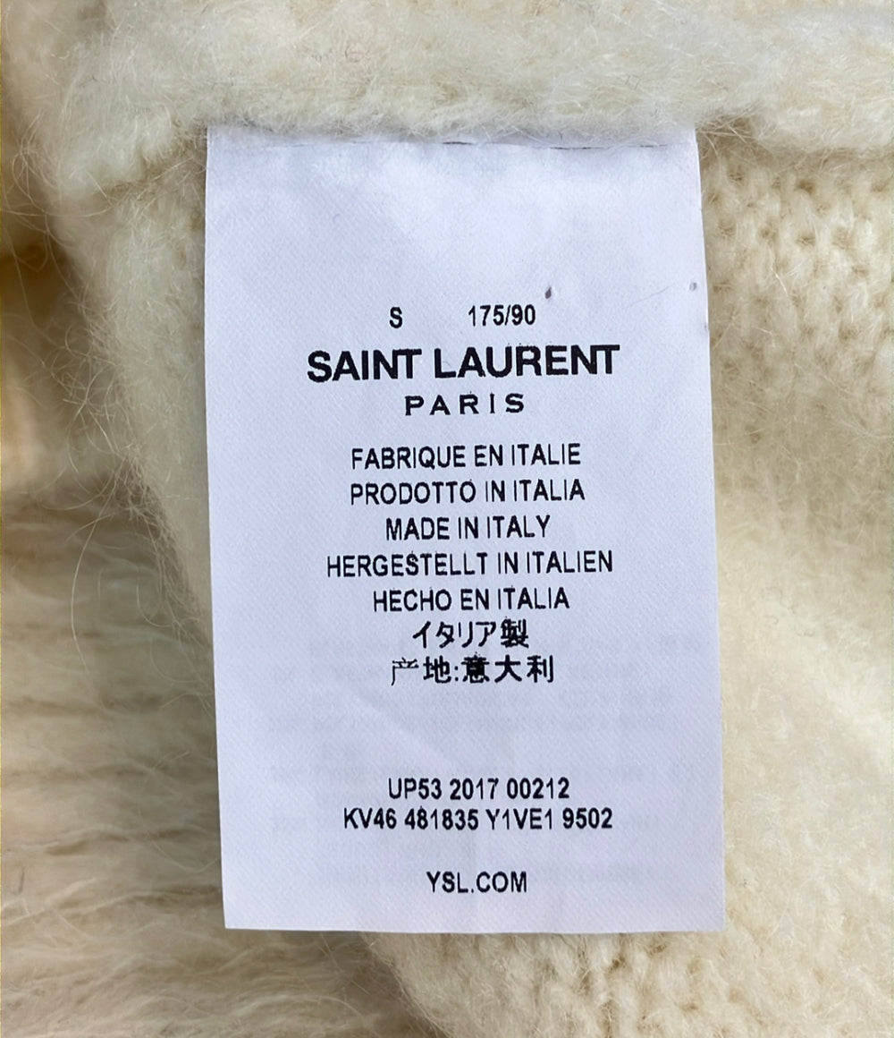 SAINT LAURENT PARIS モヘアニット タートルネック レディース SIZE S サンローランパリ